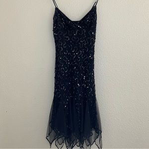Betsey Johnson Black Sequin Dress - like new